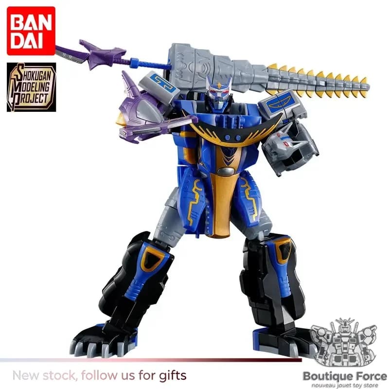BANDAI Hyakujuu Sentai Gaoranger GaoHunter Justice Blue Moon Action Figure Anime Giocattolo da Collezione Modello da Assemblare Ufficiale
