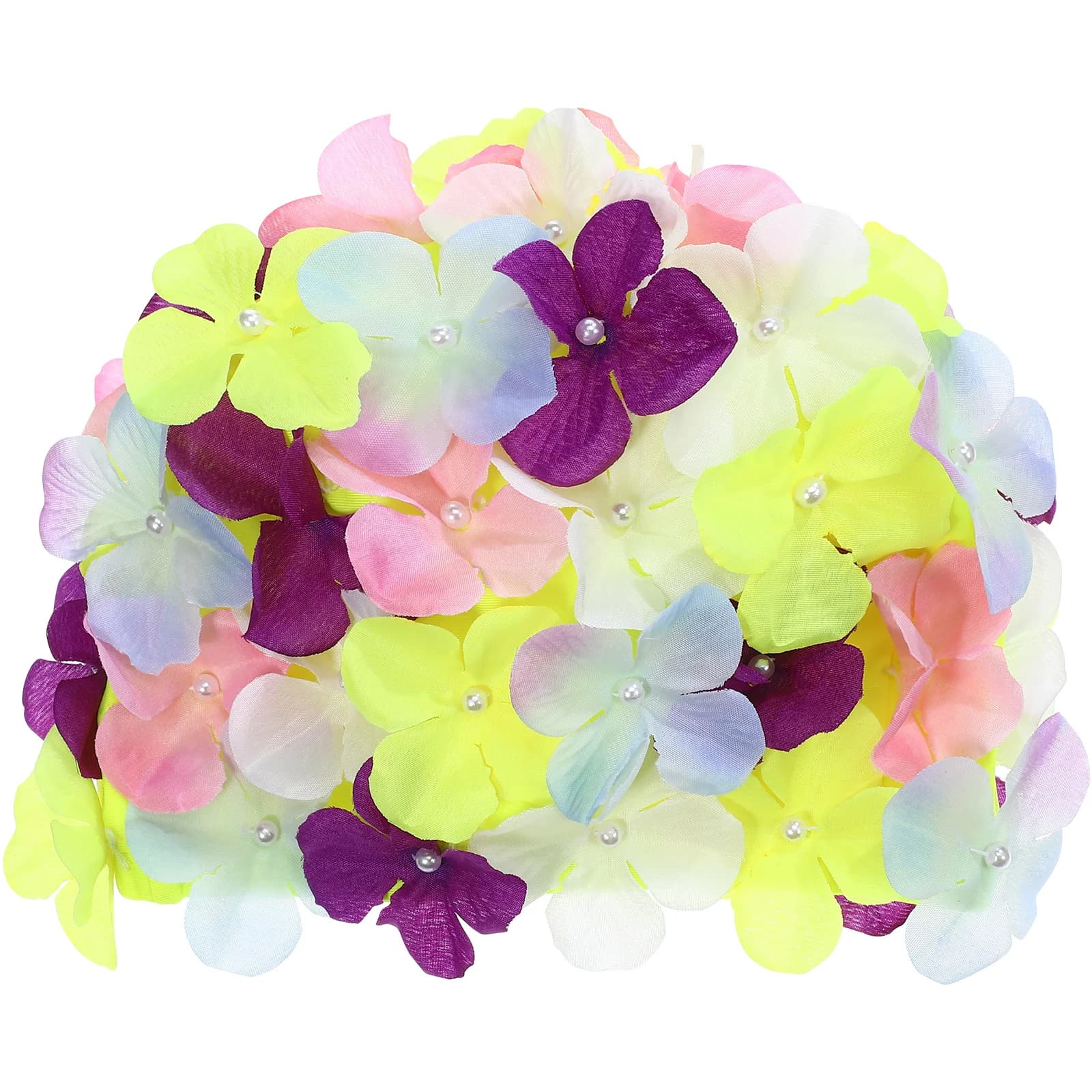 Large Size Swim Cap Shower Flower Adult Swimwear for Women Flowers Cute Hat Woman Baby Petal