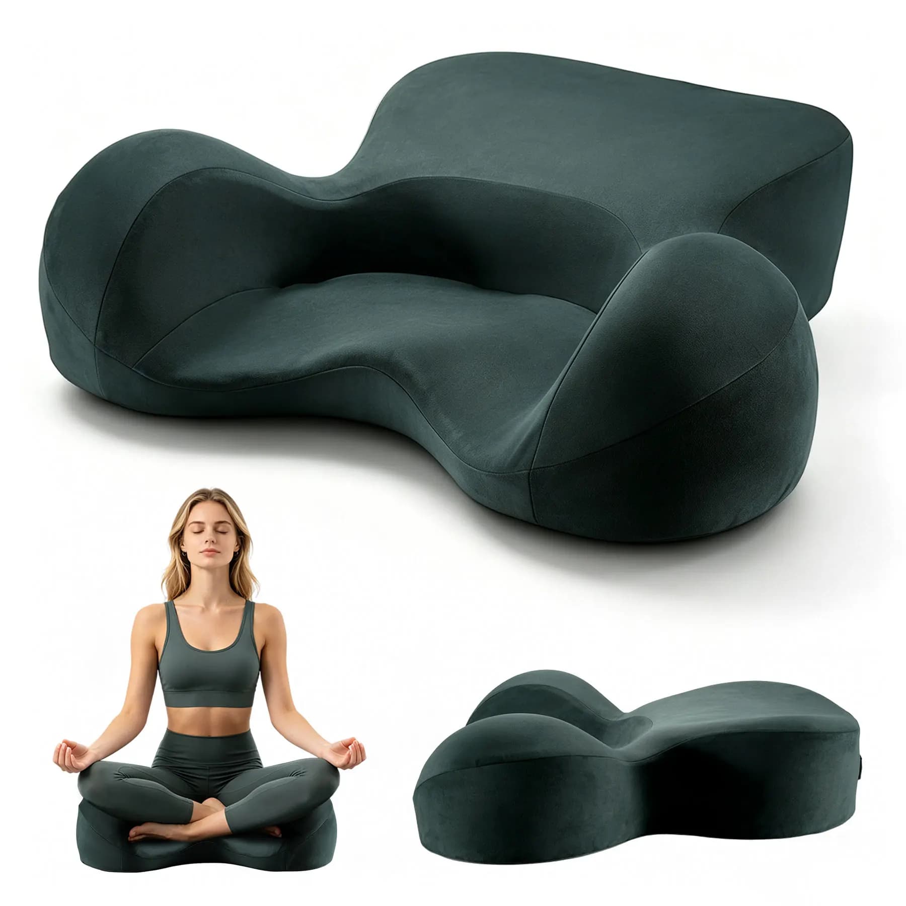 Zafu Floor Foam Filling Seat Cushions Pillow Memory Foam Orthopedic Meditation Yoga Cushion Ergonomic Supportive Tatami Pad