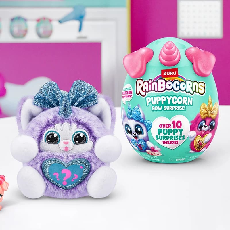ZURU Rainbow Puppycorn Surprise Collection, con peluche, uova a sorpresa e regali per bambini da collezione
