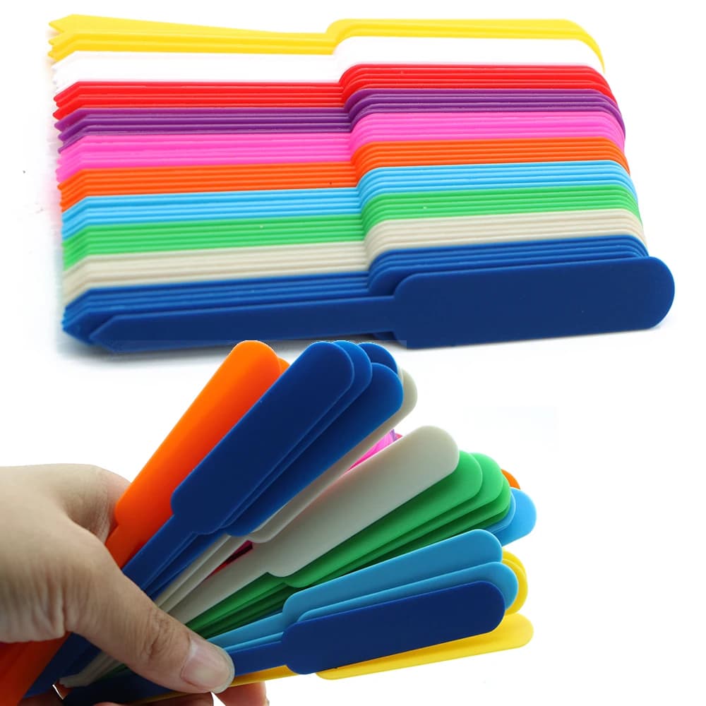 10 Etichette Impermeabili in Plastica per Piante da Giardino, per Fiori, Erbe, Bonsai, Segnaposto per Vasi, Segnali per Piantine, Strumento Decorativo Fai-da-Te per Fioriere
