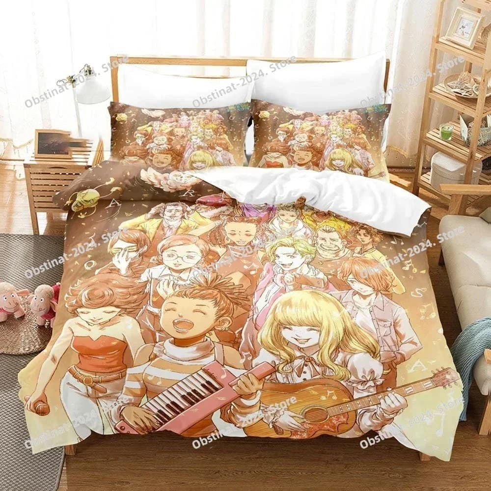 Set biancheria da letto Carole & Tuesday stampato in 3D Federa anime Copripiumino Doppia doppia Queen King Biancheria da letto per bambini adulti Trapunta