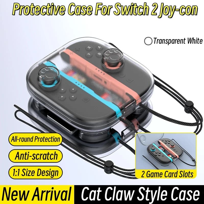 Custodia protettiva stile zampa di gatto per Switch 2 Custodia Joy-Con per controller NS2 Joystick Proteggi accessori per gamepad