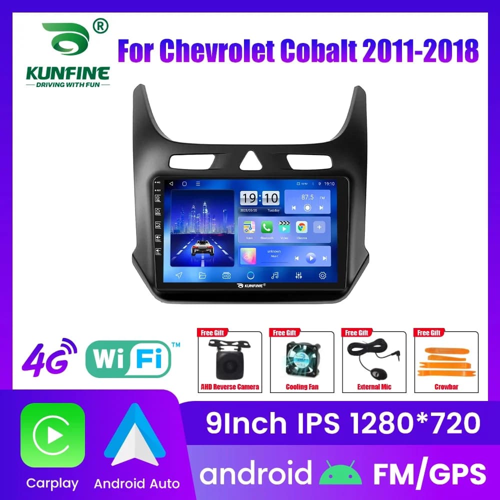 Autoradio Android per Chevrolet Cobalt 2011-2018, stereo 2Din Octa Core con navigatore GPS, schermo IPS, Carplay e Android Auto