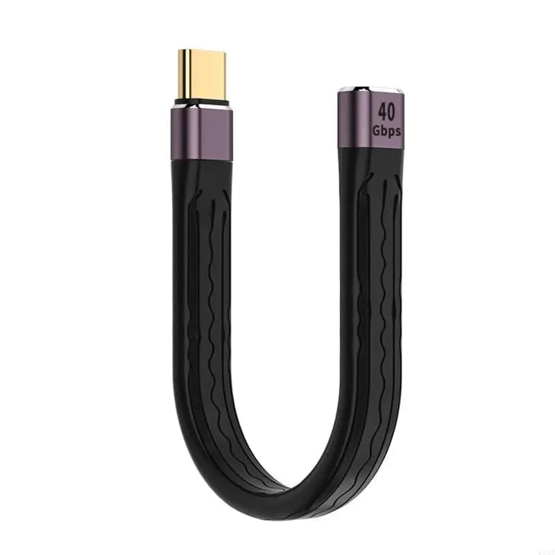Extension cable from 40 Gbps PD 100 W Quick charging cable from C type female to C type male USB C data cable for laptop