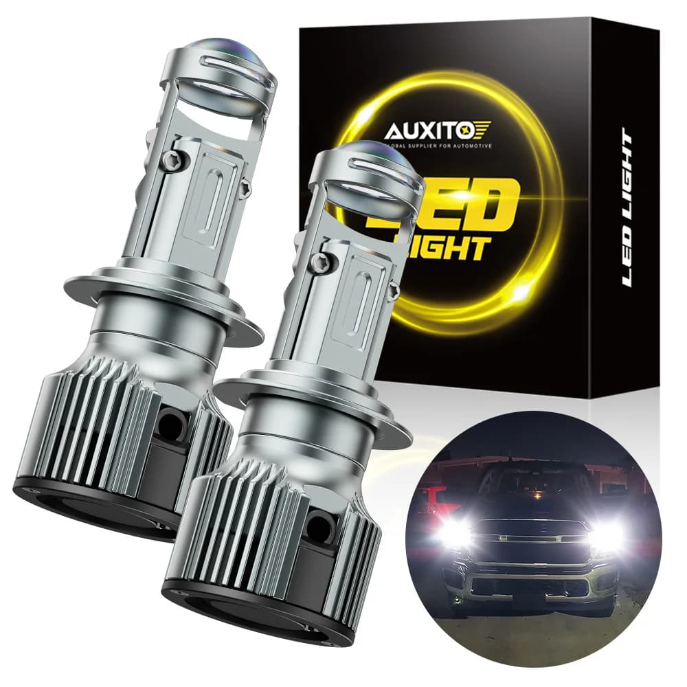 AUXITO 2 pezzi Y19 Mini H7 proiettore LED Canbus 360 faro potente 110W 30000LM 6500K 12V Kit lampade H7 con lampadine a lente