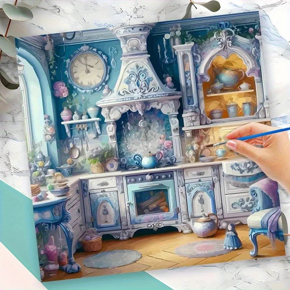 Acrylic Paint By Numbers Jesus and The Virgin Mary Painting By Numbers on Canvas Coloring By Number for Adults Paint Digital Art