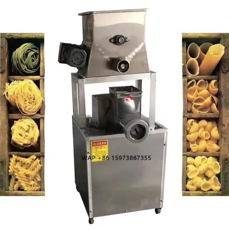 Macchina Commerciale per Produzione di Maccheroni 80-100kg/ora, Estrusore per Spaghetti e Pasta HJ-BK100