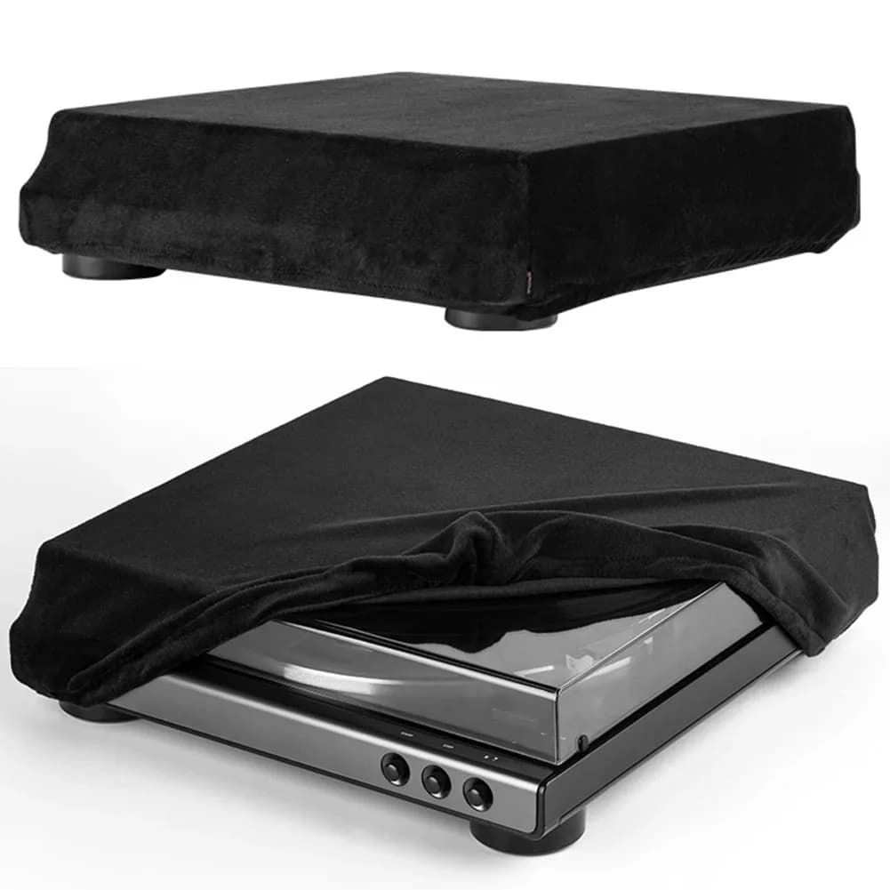 Turntable Dust Cover Spandex High Elasticity Turntable Sleeves Foldable Dustproof Protective Cover for Audio-Technica AT-LP60XBT