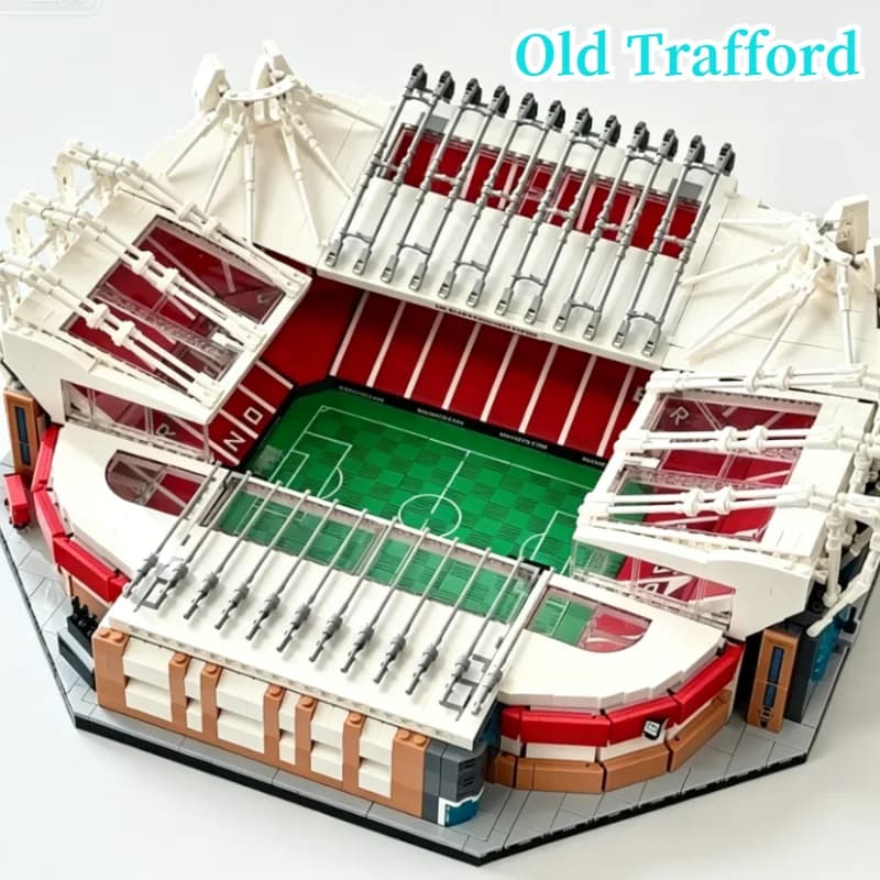 New Arrival 3898PCS Old Trafford Football Field Stadium Building Blocks Bricks Birthday Toy Gift Home Decoration