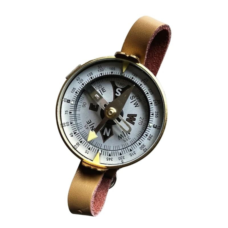 Orologio da tasca impermeabile Bussole Navigatori Bussole Polso Cover trasparente Bussole Escursioni da campeggio Strumento di sopravvivenza tascabile