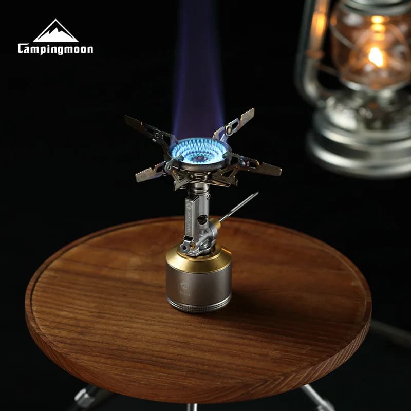CAMPINGMOON Mini Camping Stove with Head Rocket Stove and Exit Stable