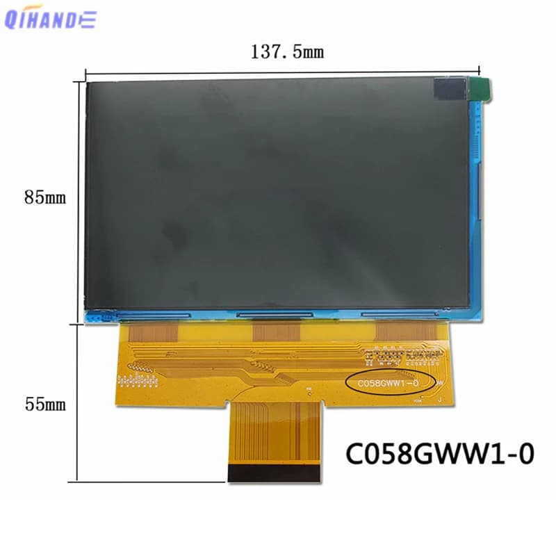 Schermo da 5.8 pollici C058GWW1-0 TM058JFHG01-00-FPC1-02 risoluzione dello schermo LCD HTP058JFHG02 schermo fai da te 1280x720P