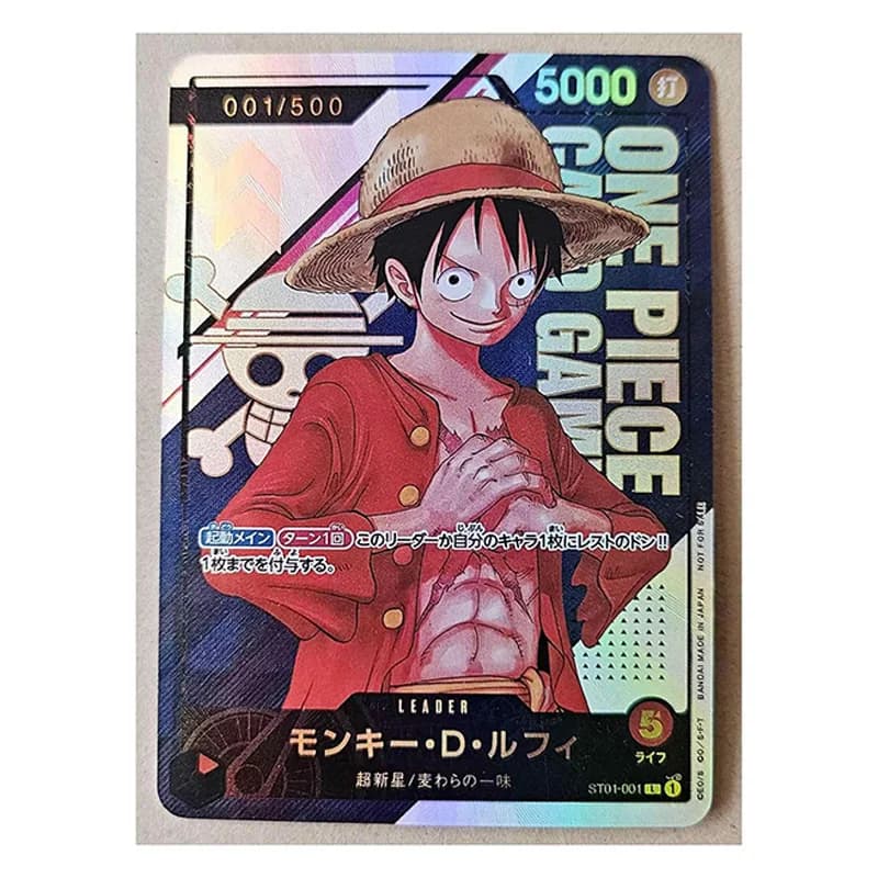 OPCG One Piece Monkey D. Luffy DIY self-made Color Flash Card Anime Game Collection Card Gift Toy 63*88mm
