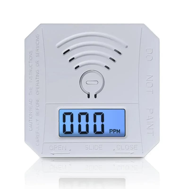 Rilevatore portatile di monossido di carbonio, rilevatore di allarme per monitor gas CO, sensore CO, display digitale a LED per casa, deposito, alimentato a batteria
