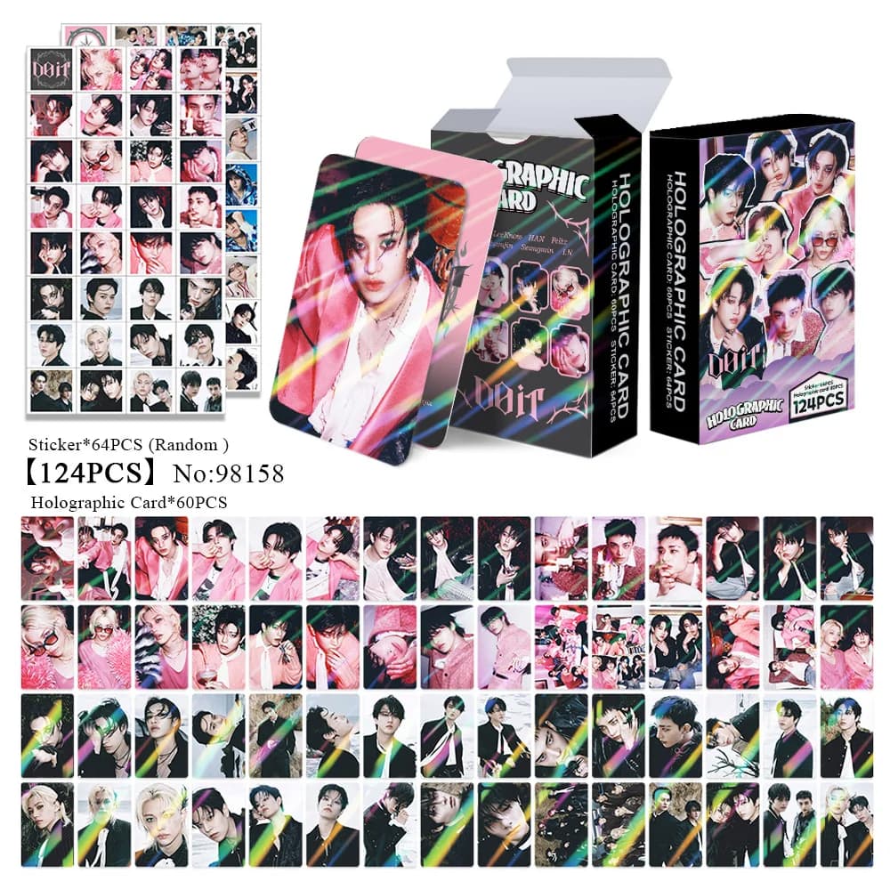 124Pcs Skzoo Card Stray kids CardHot Boy Group Album "DO IT"Photocards Lomo Hyunjin Felix LeeKnow Han BangChan Album Fans Gifts