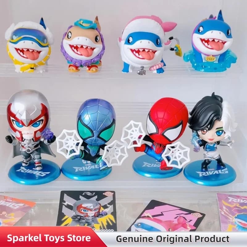 Autentica Marvel Rivals Cosbi Blind Box Mini Action Figure Spider-Man Magneto, Ornamento da Scrivania Trendy, Giocattolo Regalo per Adulti