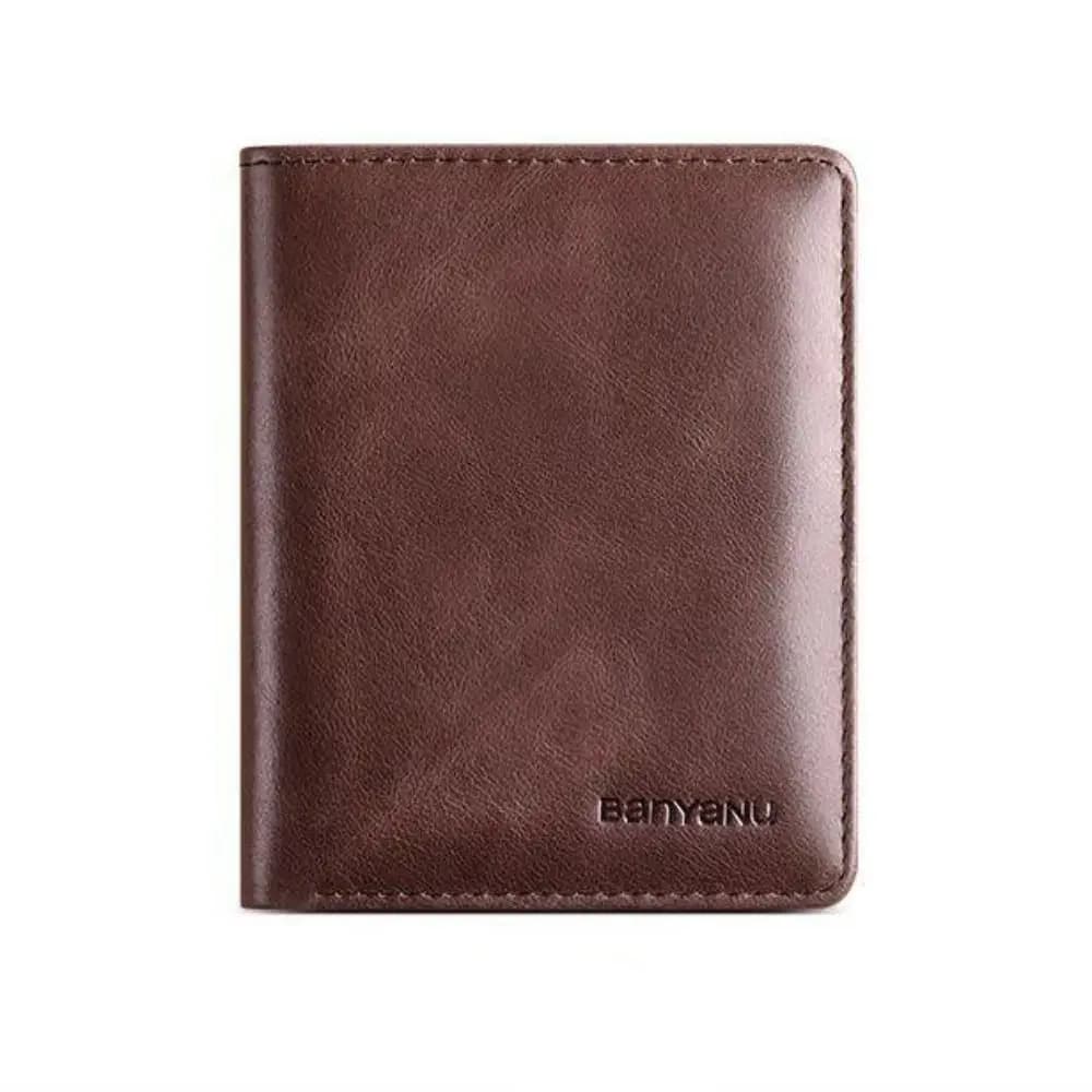 Vintage Leather Mini Wallets for Men RFID Card Holder Money Clip Slim Male Purse Men's Wallet Bag