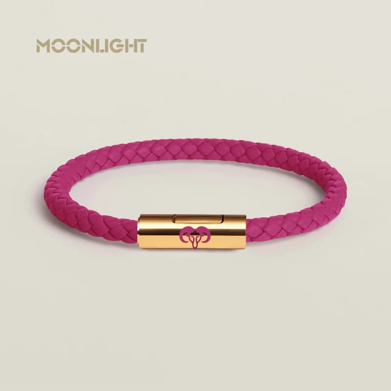 MOONLIGHT 12 Constellation Charm bracciale in pelle vergine cancro scorpione acquario uomo donna coppia gioielli regalo accessori moda