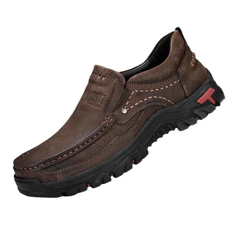 Scarpe da uomo in pelle fatte a mano, casual, da esterno, slip-on, mocassini, scarpe basse da passeggio, antiscivolo, dropshipping
