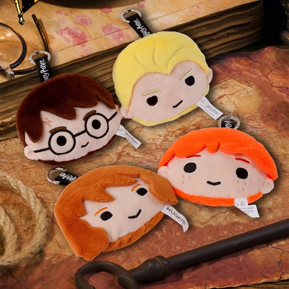 Portamonete in Peluche di Harry Potter, Zaino di Hermione, Ronald, Hedwig, Malfoy, Custodia per Cellulare, Portachiavi, Ciondolo, Regali per Feste e Vacanze, Giocattoli