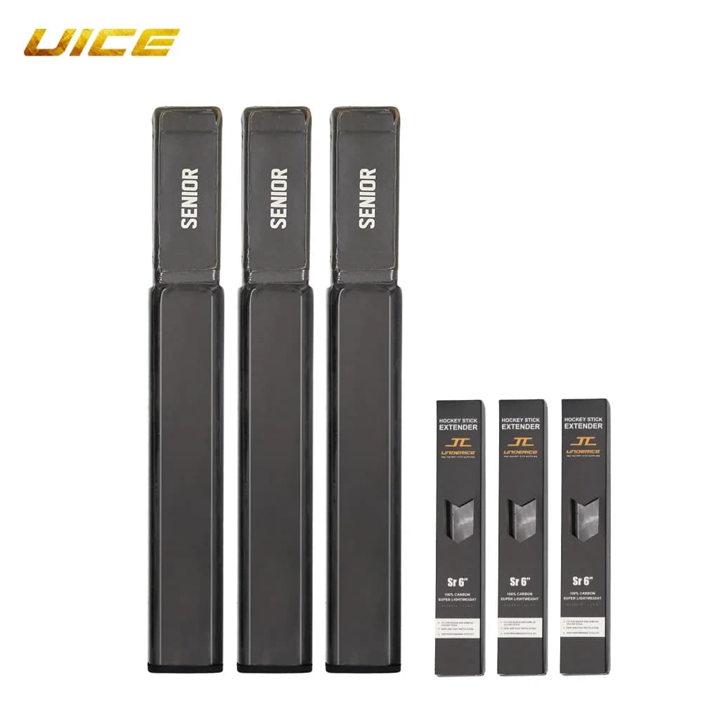 UICE 3 pcs Hockey Stick On Ice Spine Extension From Hockey 4/6 inches Composite Length For Adults Lightweight Stick End Plug Accessories For Hockey