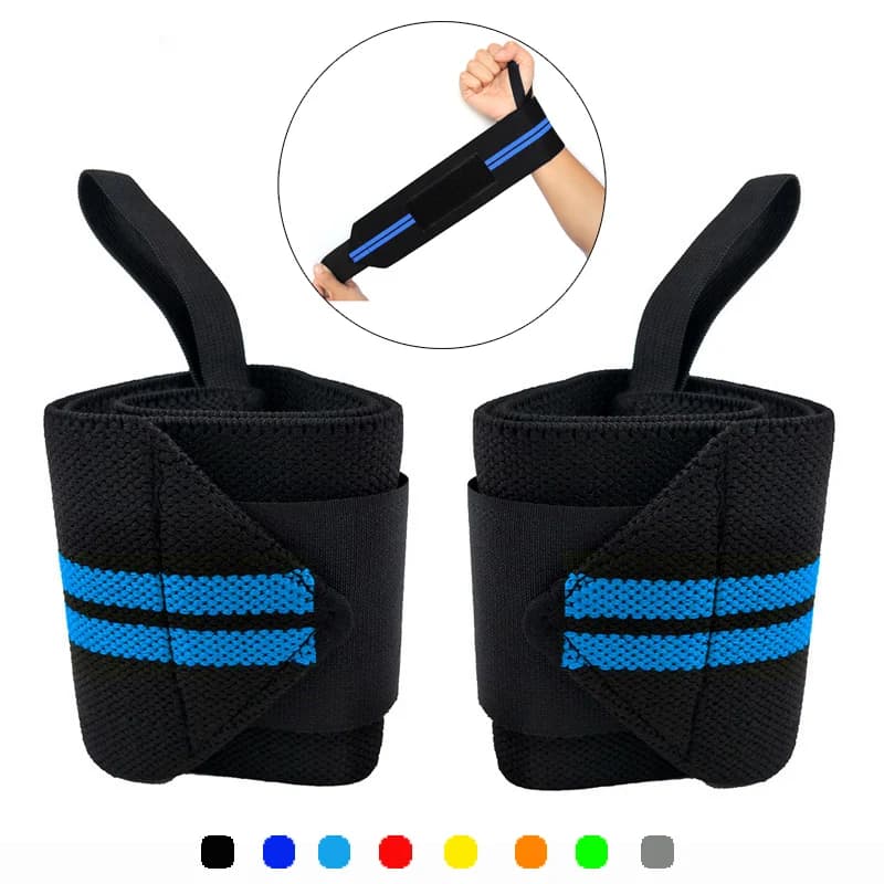 1 paio di cinturini di supporto per il polso, extra resistenti, per sollevamento pesi, allenamento in palestra, cinghie per polsi, avvolge per crossfit, powerlifting