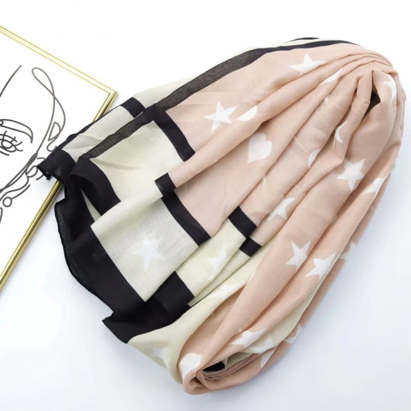 Vendita in fabbrica Live Streaming-Border Trade Sweet Heart Stampa Sciarpa lunga Cotone Lino Sciarpa autunno inverno da donna Calda Pr
