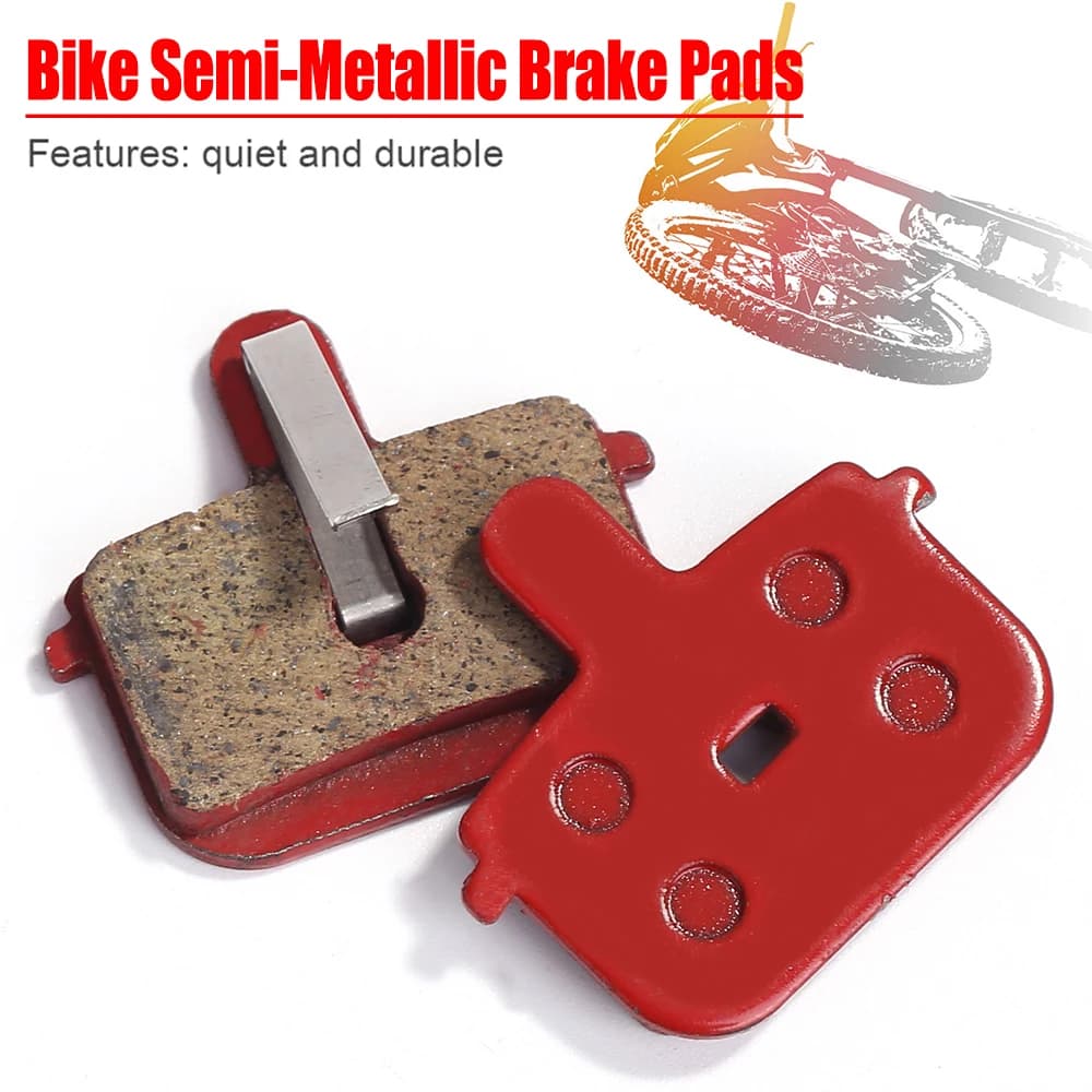 1-4Sets Semi-Metallic Brake Pads Resin Iron MTB Mountain Bicycle Disc Brake Pads Bicycle Quiet Brake Pads Cycling Bike Part