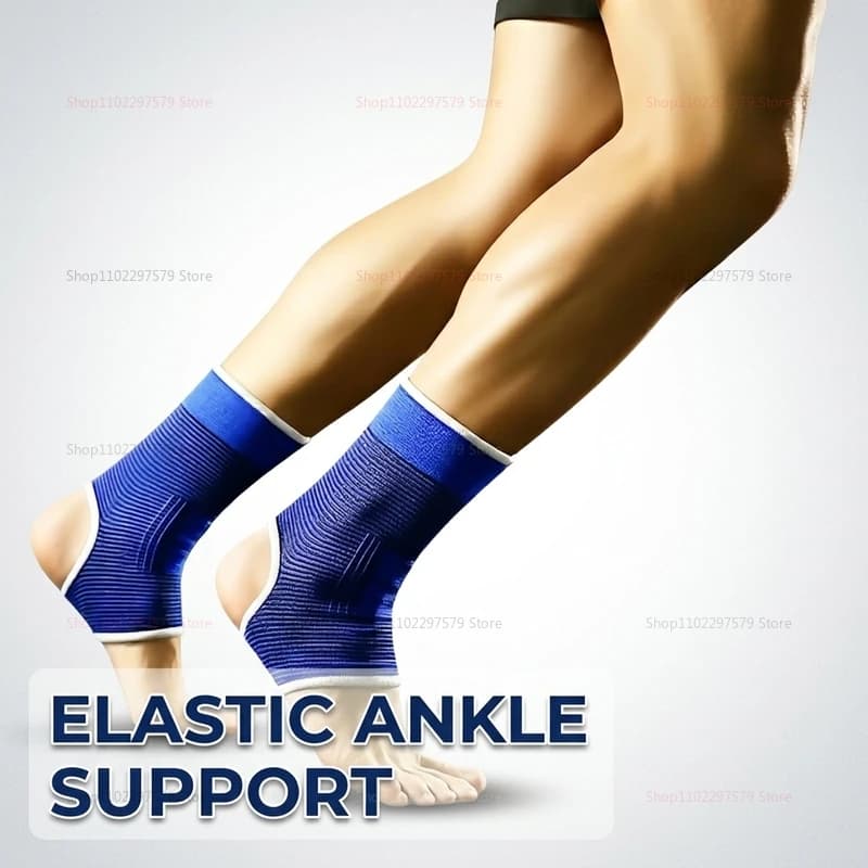 Super Soft Elastic Ankle Support Sleeve 1 Pair Unisex for Gym Running Breathable Foot Guard Fitness Recovery Injury Prevention