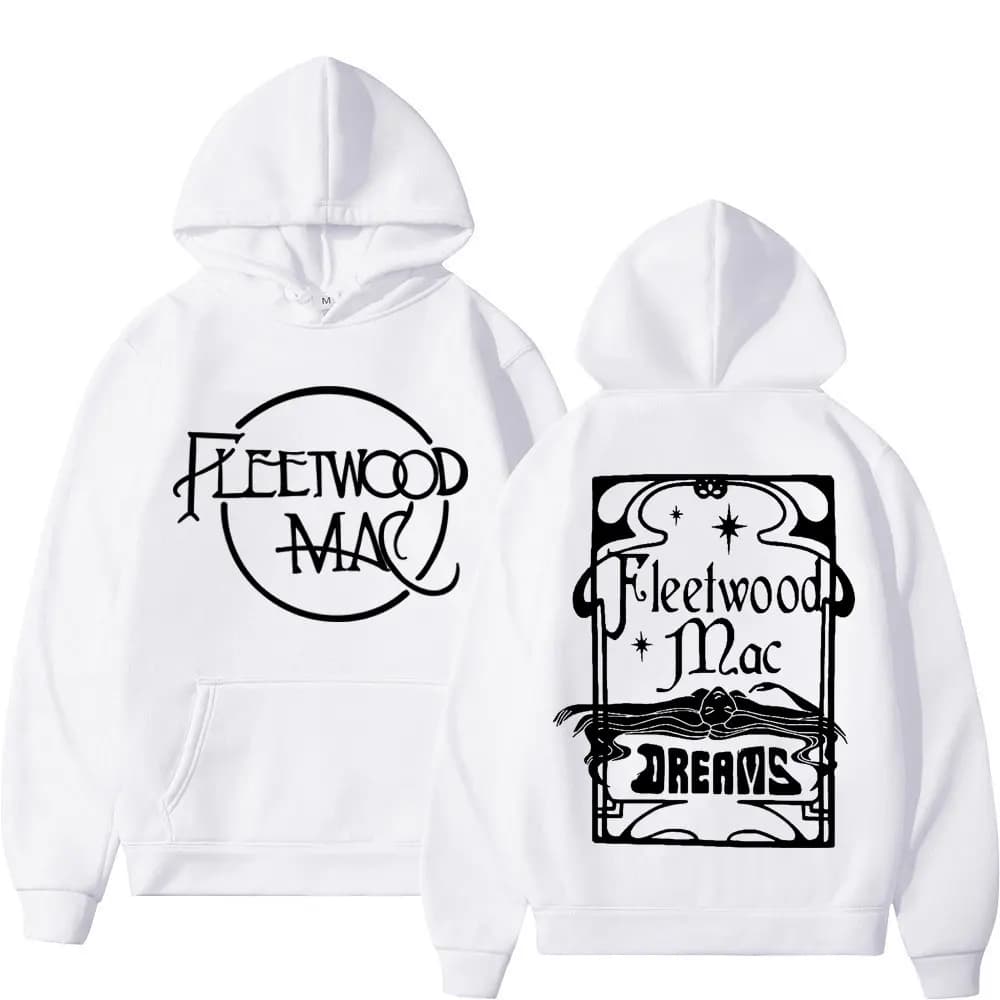 Rock Band Fleetwood Mac Tour New Print Hoodie Men Women Fashion Vintage Hooded Sweatshirts Casual Oversized Fleece Pullovers