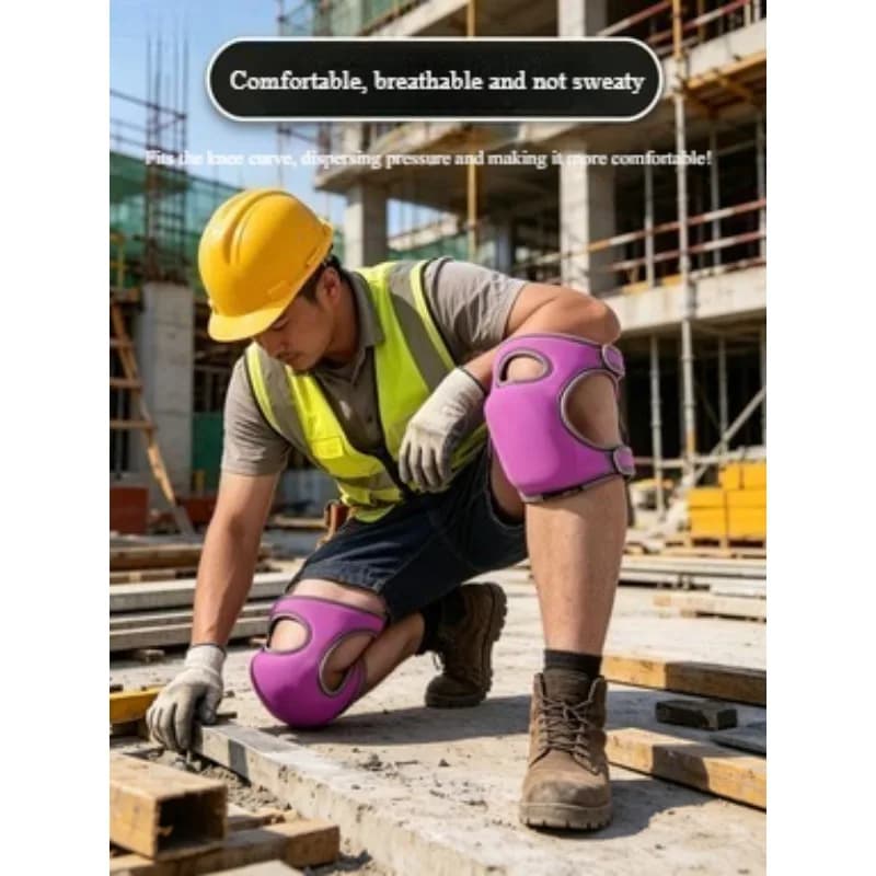 Ginocchiera Anticollisione per Costruzioni e Giardinaggio, Resistente all'Usura, Impermeabile, per Sport all'Aperto, Ginocchiera Calda Anticaduta