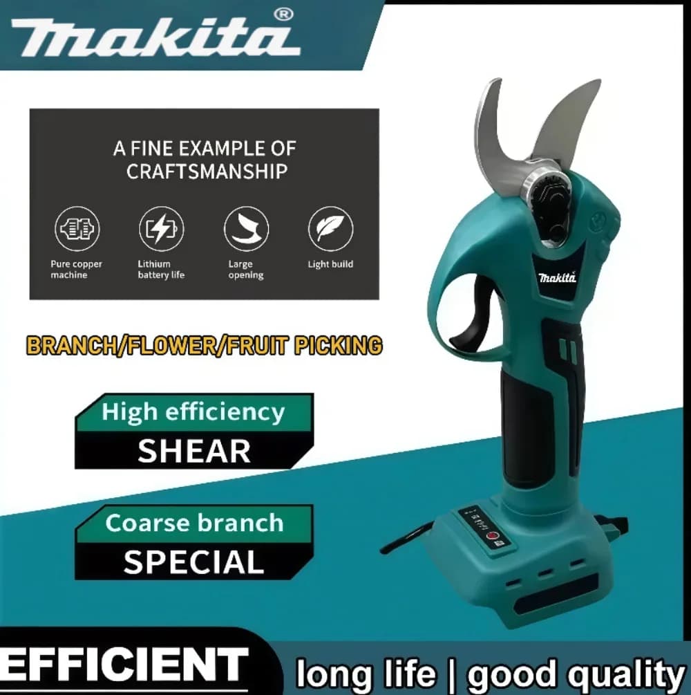 Makita Wireless Professional Electric Scissors, Power Supplies, Garden Tools Compatible with 18V Battery
