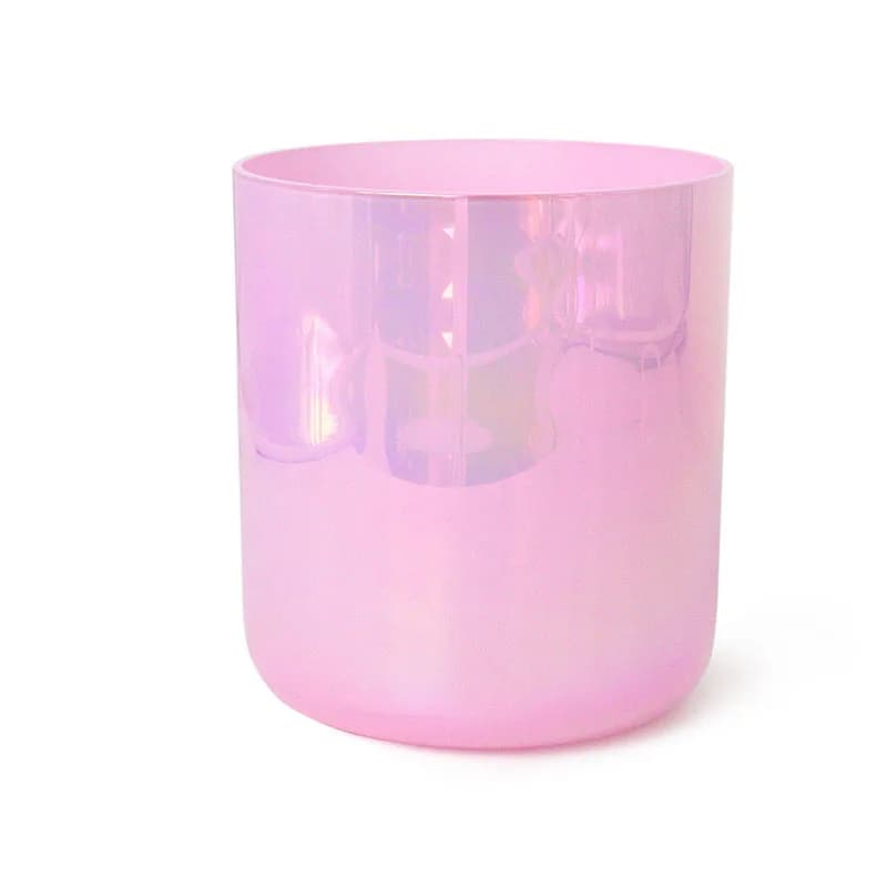 ZHQH Light Purple Crystal Singing Bowl Sound Healing Crystal Music Chant Bowl Percussion Yoga Healing Singing Bowl with Mallet