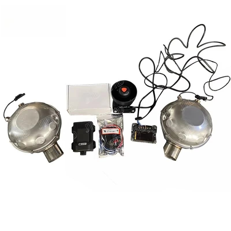 JTLD Amplificatore audio attivo elettronico universale Controllo smartphone per sistema di scarico auto Due altoparlanti con altoparlante ecologico