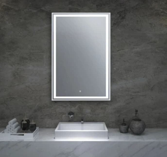 Specchio intelligente, magico, specchio da bagno, multifunzione, ecologico, specchio in rame e argento, struttura in alluminio
