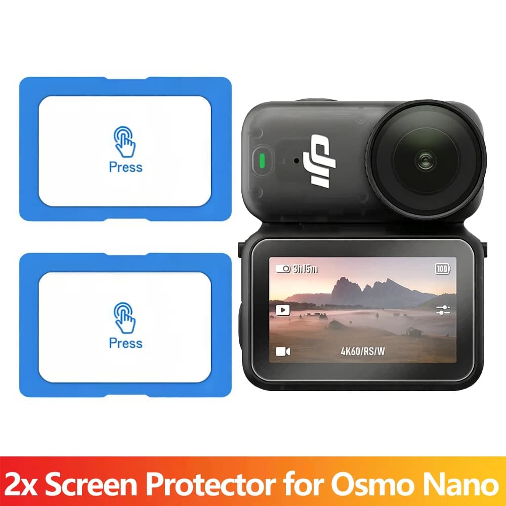 2/10-Pack Premium Screen Protector for DJI Osmo Nano Main Display 9H Tempered Glass HD Clear Anti-Scratch Film Ultra-Thin