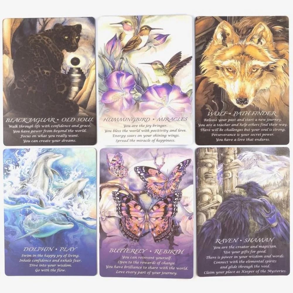 Spirit of The Animals Carte Oracle Gioco da tavolo per feste per il tempo libero Mazzo di tarocchi di profezia di predizione del futuro