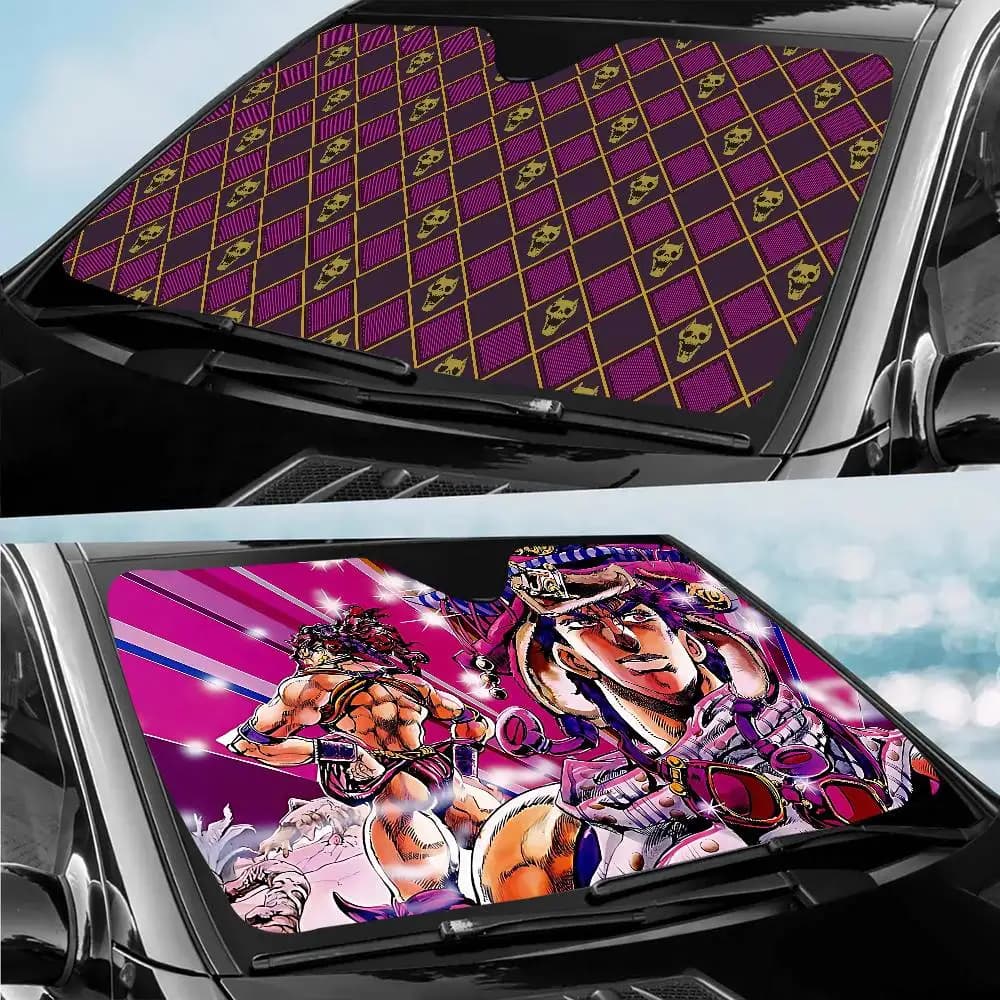 Anime JoJos Bizarre Adventure Parabrezza Parasole Personalizzato Foglio di alluminio Finestra per auto Parabrezza Copertura Tenda per protezione solare