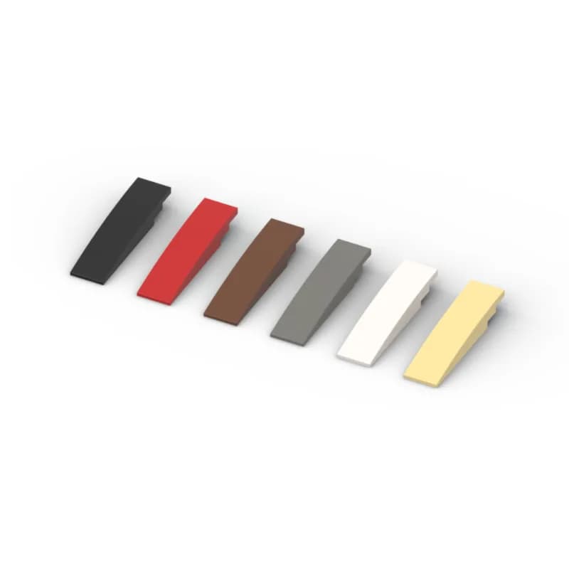 12pcs MOC compatible with 42918 building block parts, arc-shaped sloping bricks, 8x2DIY technology parts
