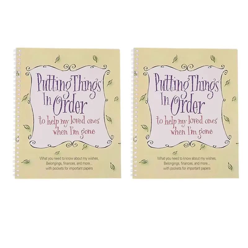 Ingenious-2X Life Planning Notebook End Of Life Planner Workbook Putting Things In Order To Help My Loves When I`M Gone