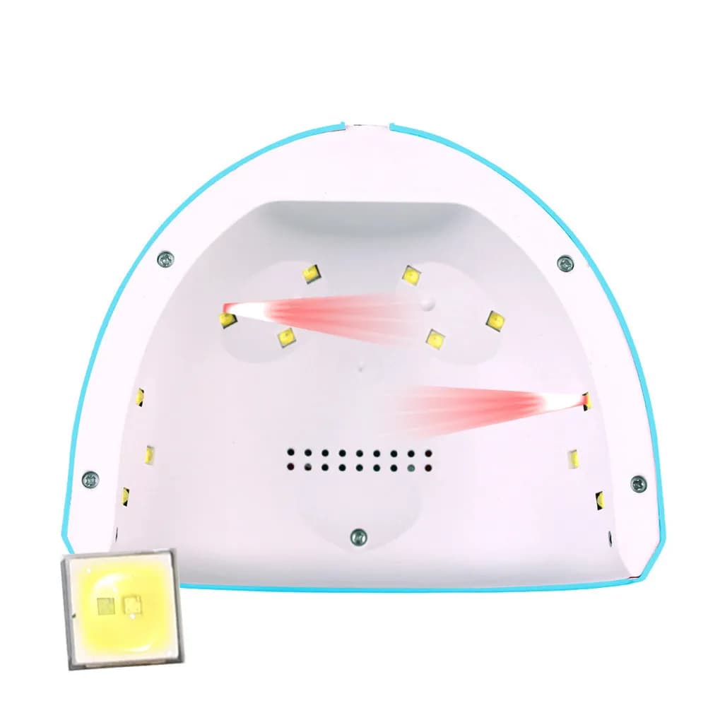 1 Pezzo Asciugatore Unghie UV a 12 LED 36W con Sensore Automatico e Interruttore Touchless per Asciugatura Smalto Gel LED e Manicure
