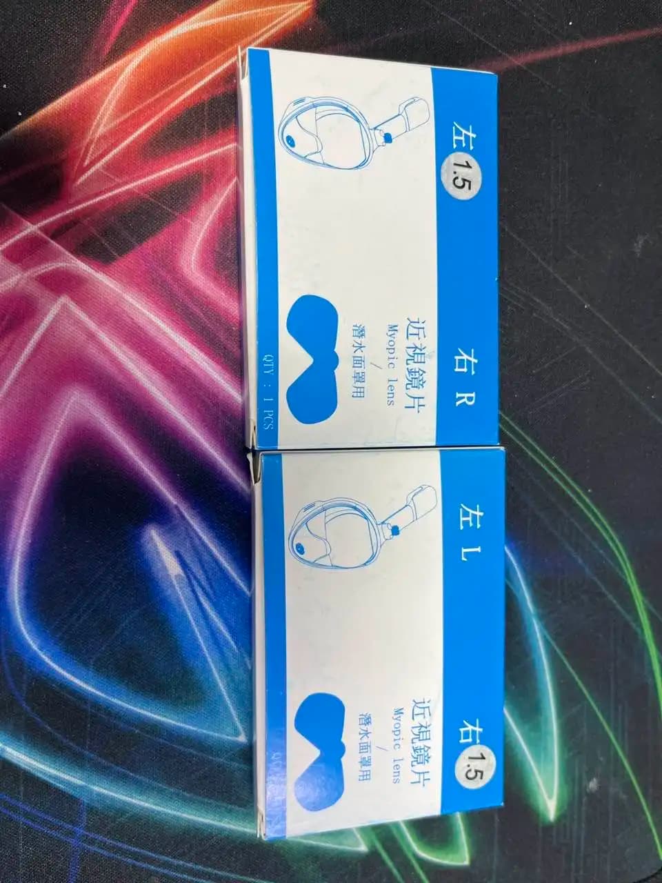 Maschere per il nuoto con lenti per miopia e tubo respiratorio completamente asciutto per snorkeling, occhialini per miopia con maschera inclusa