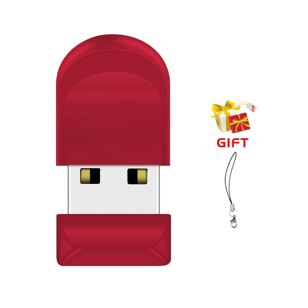 Chiavetta USB 2.0 ad alta velocità 128 GB 4 GB Pendrive Mini Memory stick Nero Rosso Bianco Chiavetta USB 8 GB 16 GB 32 GB Disco U Capacità reale