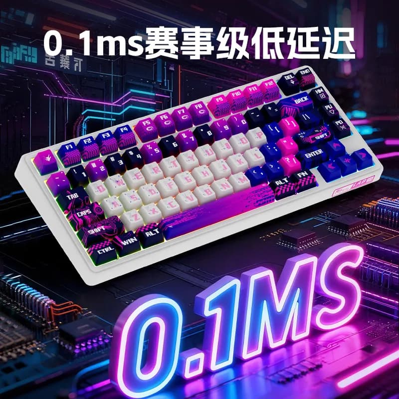 Tastiera Meccanica RK R75Pro con Asse Magnetico, Personalizzabile, RGB, Cablata, per Gaming, con Keycaps Cherry, Ergonomica, Specifica per Esports