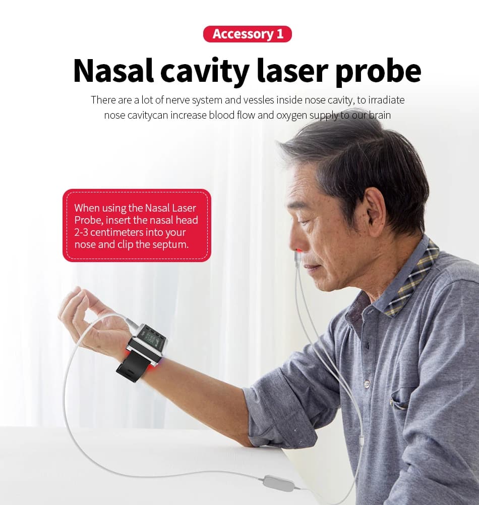 Suyzeko LED Terapia Laser Orologio Dispositivo di Terapia A Infrarossi Intelligente per la Circolazione Sanguigna, Miglioramento del Sonno, Sollievo dal Dolore, Assistenza Sanitaria
