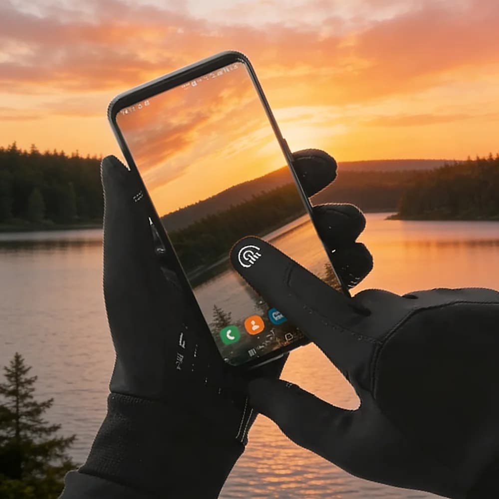 Guanti Invernali per Moto, Ciclismo e Sci, Accessori Termici in Pile, Antivento, Impermeabili, con Touchscreen per Uomini e Donne, Ideali per la Corsa