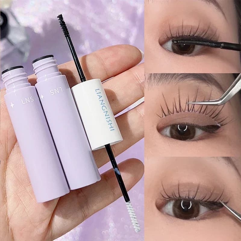 Double Head Eyelash Collar Mascara glue for Extension Black Eyelashes Waterproof Fake Waterproof Mascara waterproof face mask