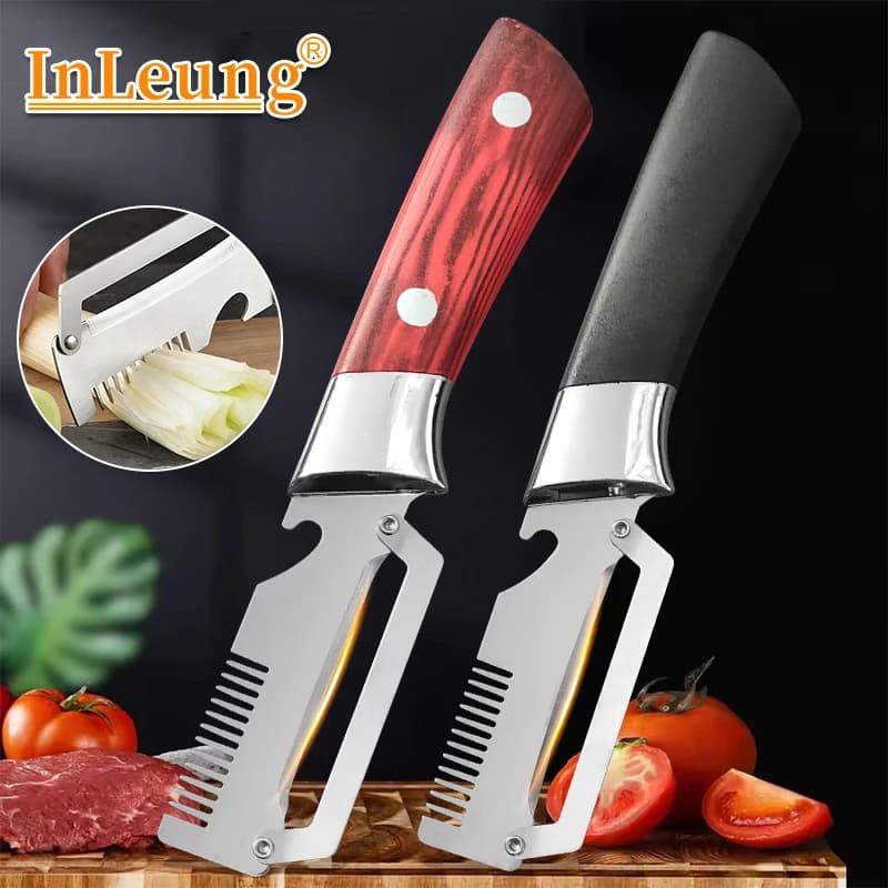 Multifunctional Stainless Steel Peeler 3-in-1 Fruit Vegetable Peeling Slicing Cutter with Bottle Opener Kitchen Accessories