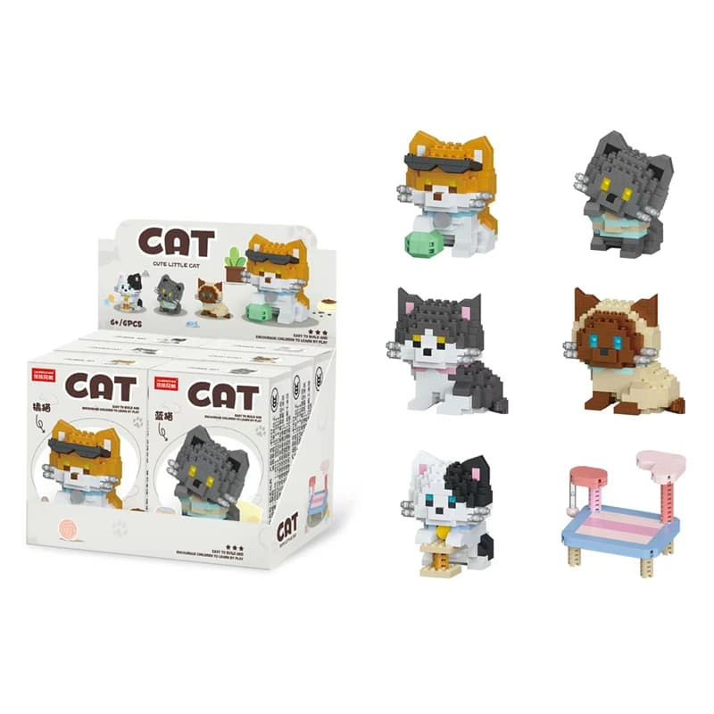 Vendita calda assemblaggio di particelle blocchi di costruzione animale domestico gatto cane assemblaggio tempo libero decompressione puzzle ragazzo ragazza giocattolo regalo